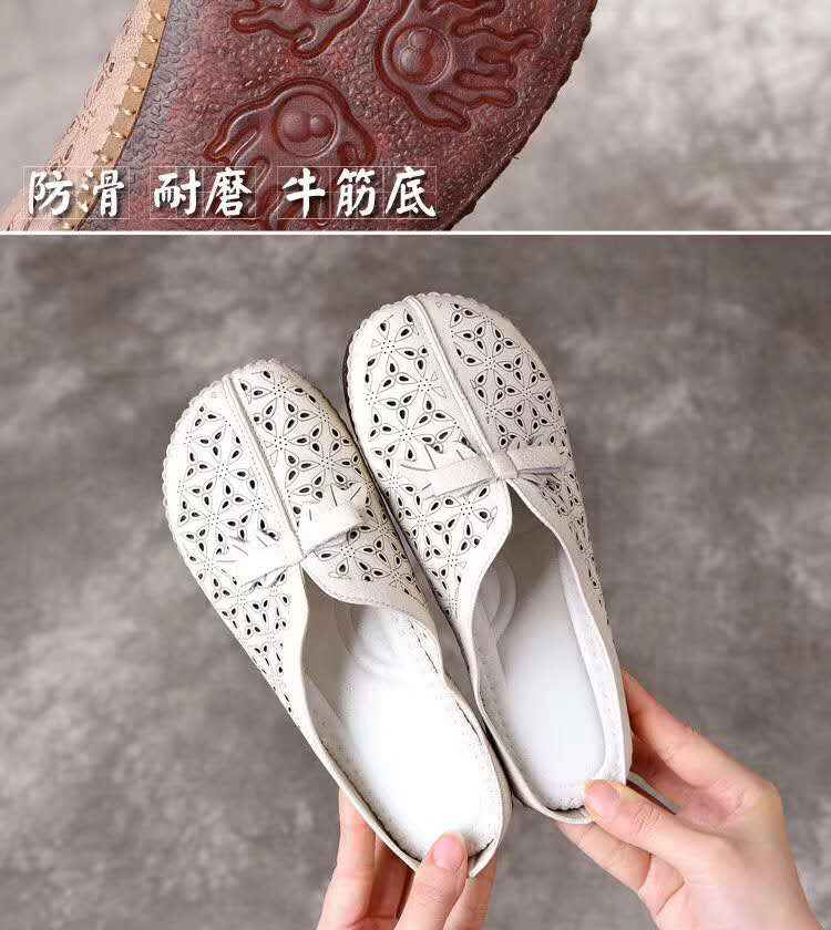 Sandals worn with linen dress and jeans, showing styling versatility