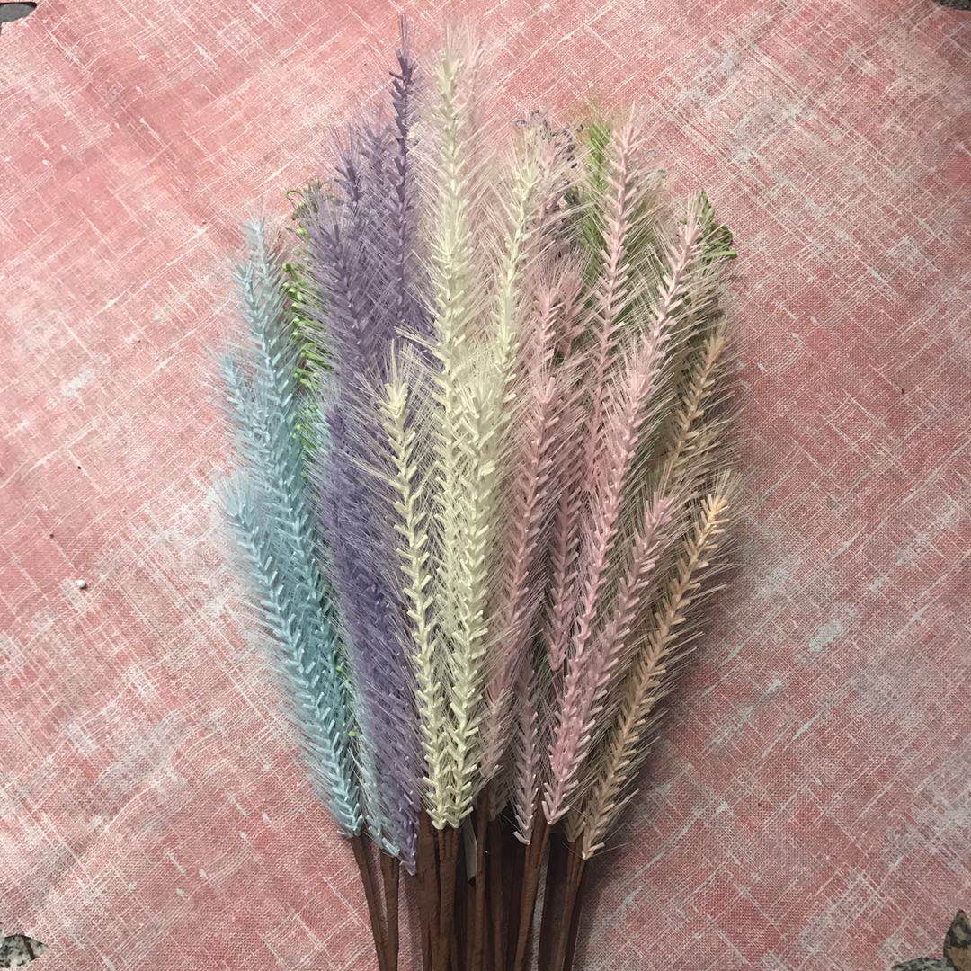 PE仿真花头跨境货源婚庆花墙插花配材厂家直销