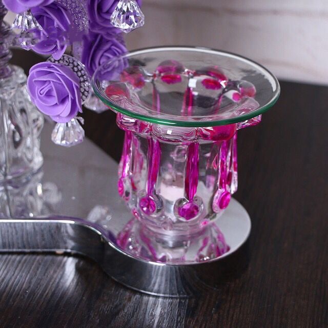 Double lamp 18 strings of rose aroma diffuser lamp Crystal table lamp for sleep aid, specially designed for beauty salons Specification image