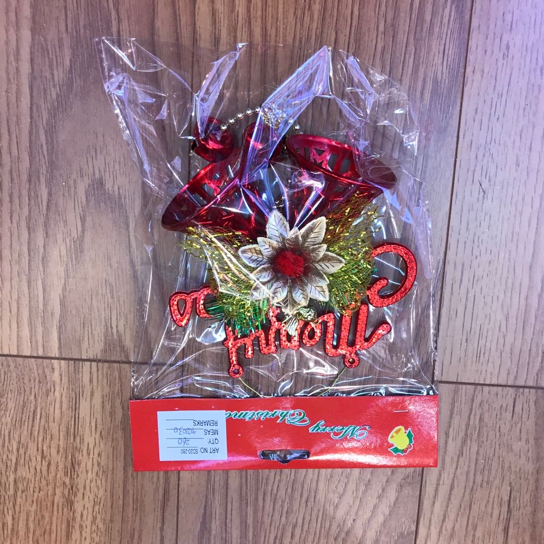 Christmas bell pendants, Christmas decorations, scene arrangement, shopping mall store pendants, Christmas tree bell pendants