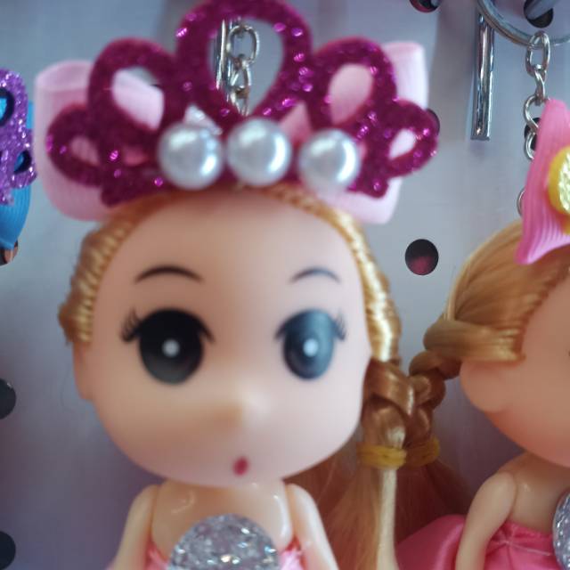 Confused Doll Keychain Cute Princess Girl Bag Hanging Ornaments Children's Schoolbag Play details Picture