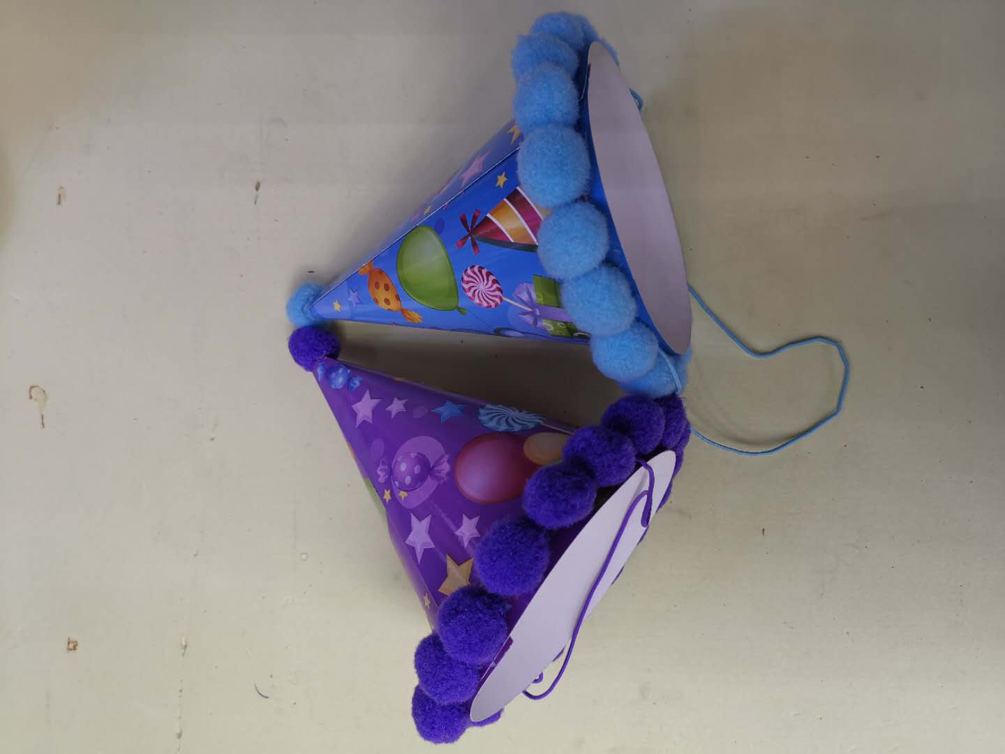 生日派对帽 生日帽子装饰 party用品 宝宝生日帽 庆生道具布置装气球帽图