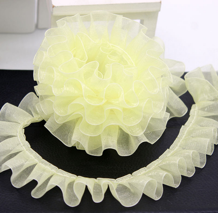 34.5cm best-selling French nylon lace trim, eyelash edge, lace chair yarn, DIY lace fabric for clothing details Picture