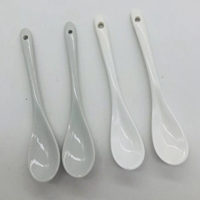 陶瓷勺子 创意韩式调羹 咖啡搅拌勺 调料勺批发产品图