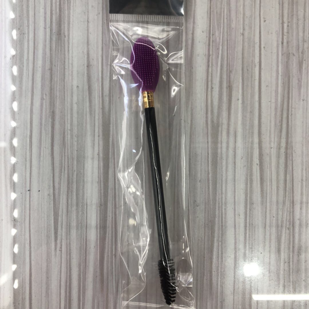 Internet Celebrity Silicone Nose Wash Brush Silicone Soft Double-Sided Brush Head Nose Wings Blackhead Brush Nose Wash Magic Mascara Brush