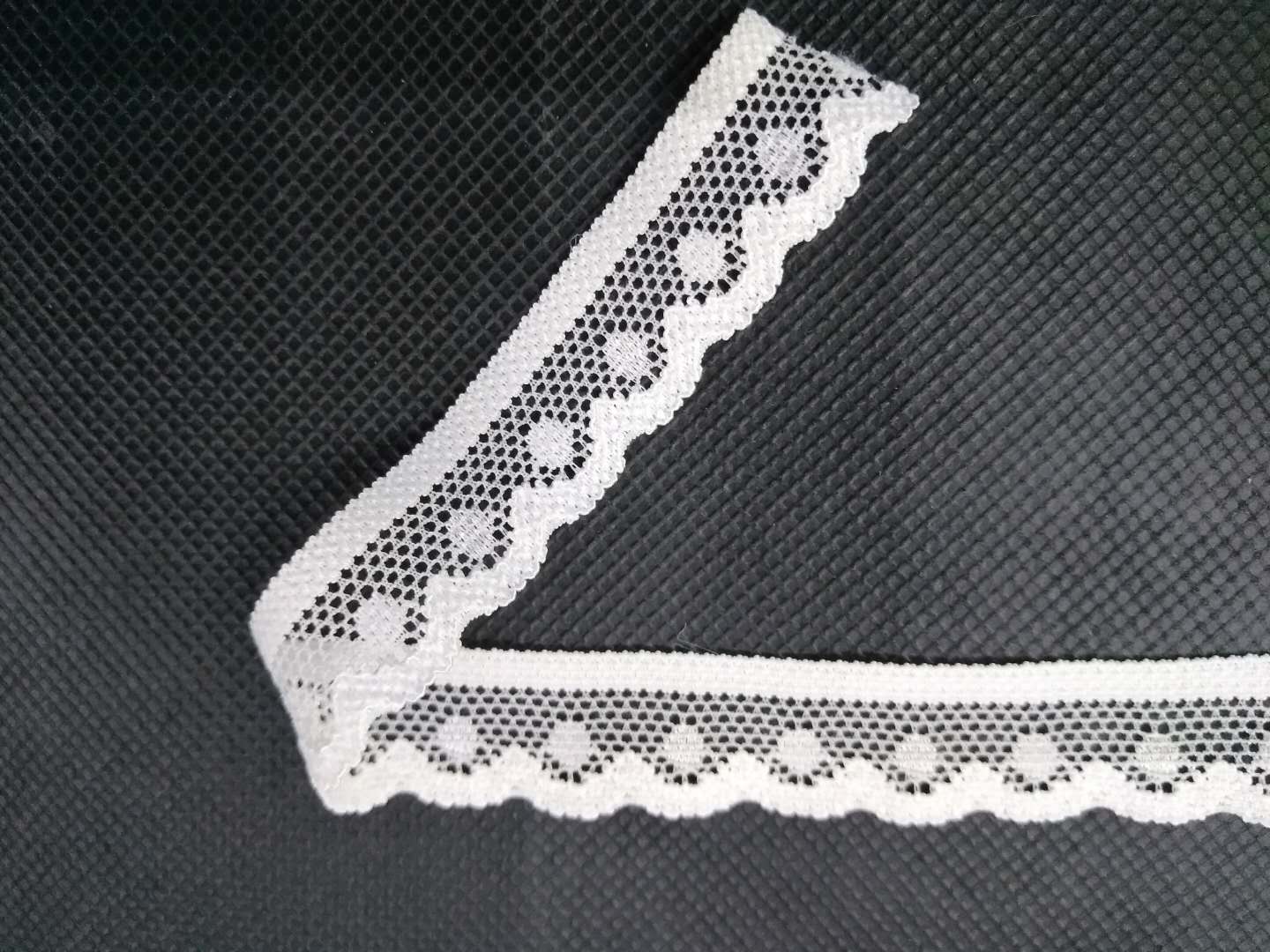 Lace trim, mesh skirt hem, natural white lace ribbon skirt garment, edge fabric