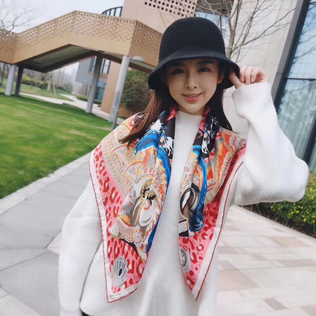 Classic Casual Fashion Scarf Scarf Small Square Scarf Headscarf