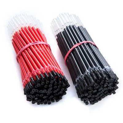 Shanghai Yuan Neutral Pen Refill Black Blue Red Signature Pen Full Needle Bullet Half Needle Practice Pen Wholesale