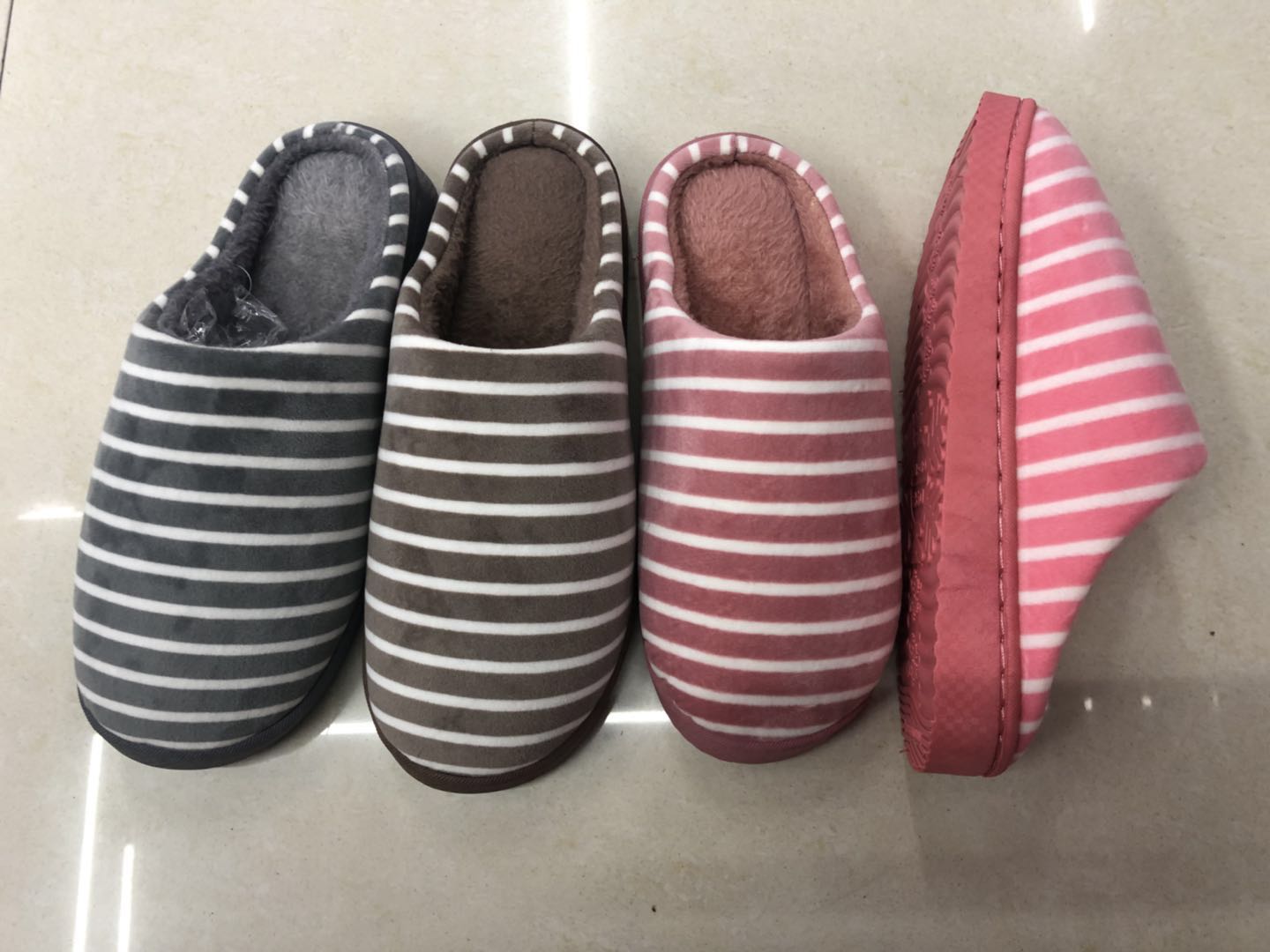 Y563.2 Billion Air 2023 Foreign Trade Embroidered Men's And Women's Indoor Cotton Slippers Specification drawing