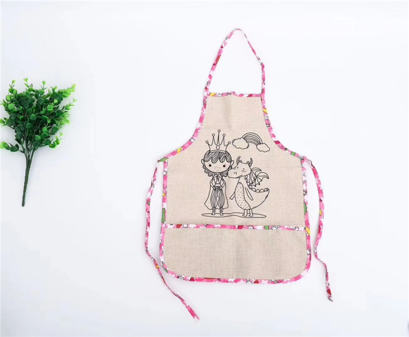 无纺布儿童肚兜DIY手工制作填色