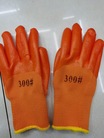 pvc胶半浸手套工作防水防滑 塑胶橡胶工业带胶胶皮手套