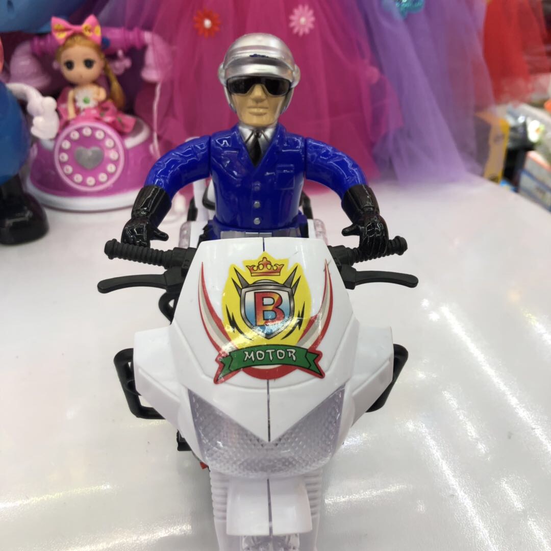 Electric omnidirectional police, patrol police on motorcycles, electric motorcycles, lights, music, motorcycle police cars, toys details Picture