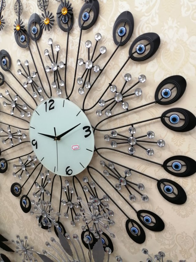 钟表挂钟客厅时尚现代简约大气家用创意静音电子表时钟挂表（双12秒拍）产品图