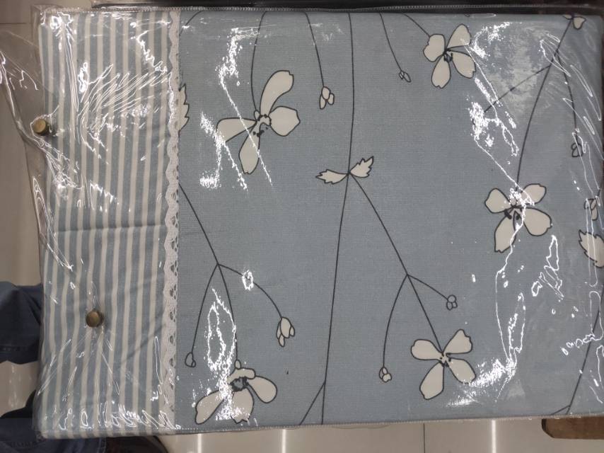 Mottled Small Floral Woolen Print 4-Piece Set Specification drawing
