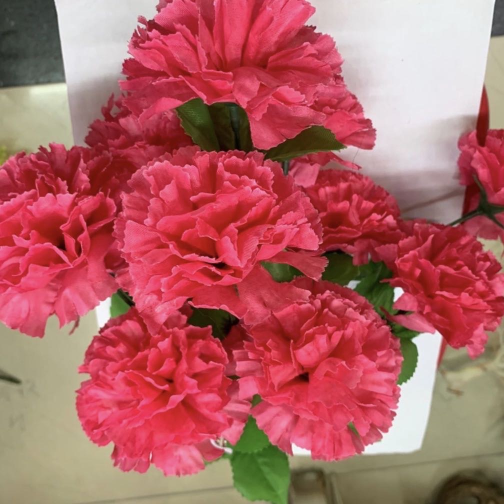 仿真花假花大红色婚庆花客厅装饰卧室装饰手工艺品
