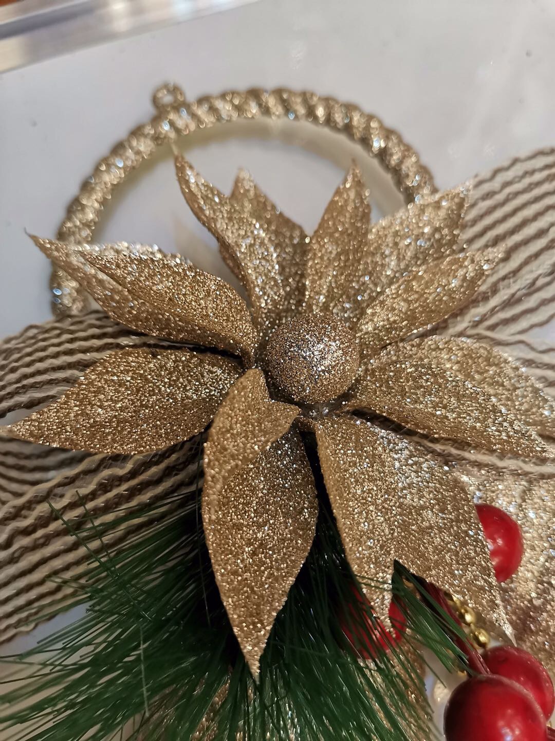 Two and a half hours of Donghuang Christmas tree pendants with two plastic bells, 18.8*32CM details Picture