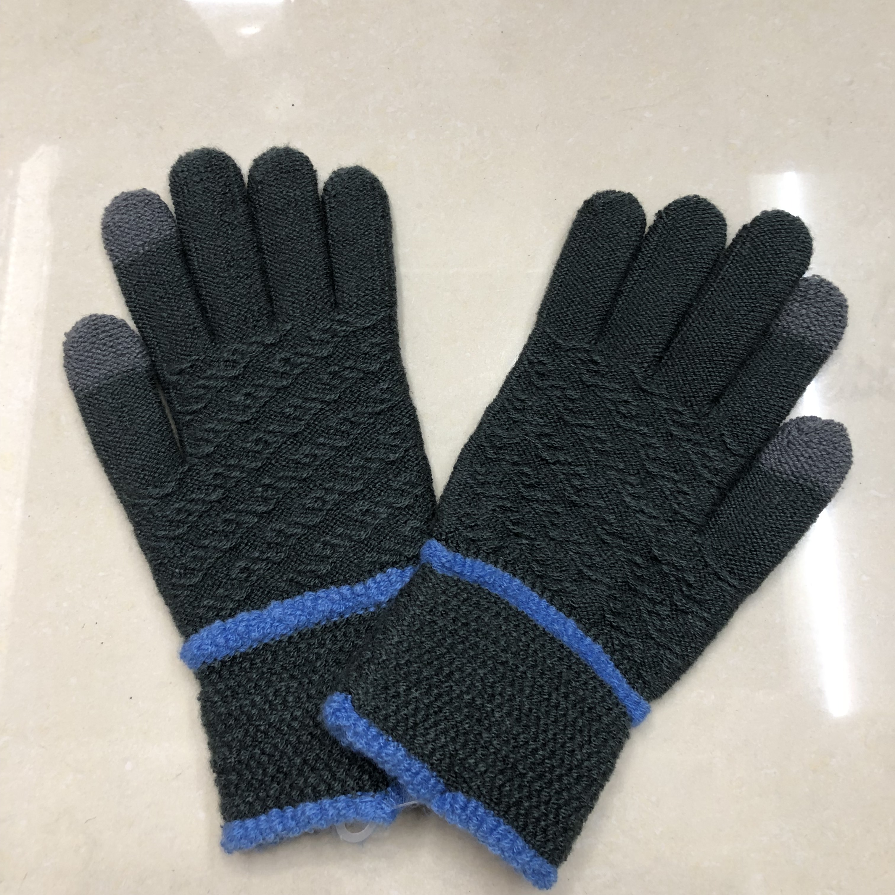 Korean Women's Warm Touch Screen Gloves In Cashmere Fall/Winter Knitted Wool Thickened Student Gloves