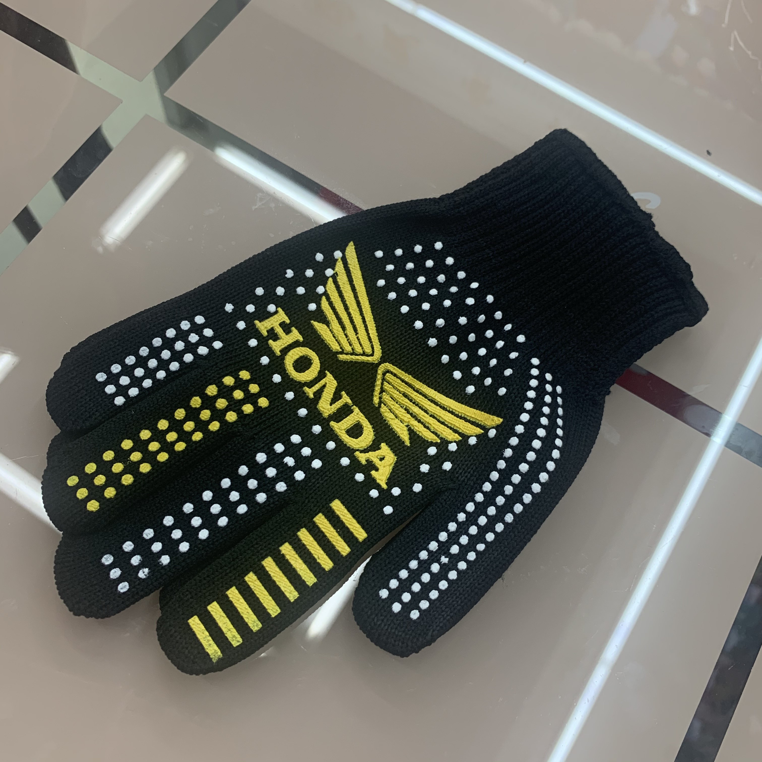 Autumn And Winter With Velvet Thickening Touch Screen Magic Woven Cotton Wool Line Cold Warm Gloves For Warm Riding