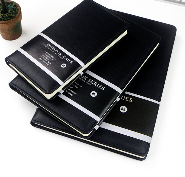 PU imitation leather book business office stationery factory custom notepad corporate gift set