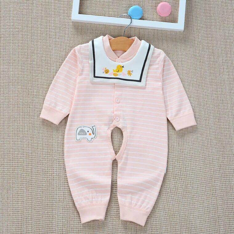 春秋纯棉宝宝连体衣幼儿爬爬服幼童小童婴儿休闲哈衣童装细节图