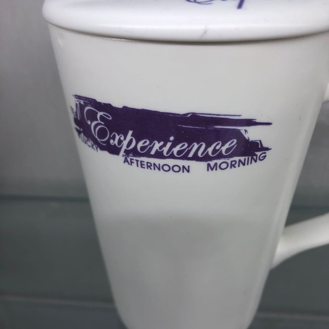 英文字母陶瓷水杯带勺咖啡牛奶杯学生茶杯礼物产品图