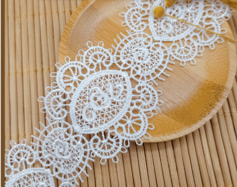 刺绣花边涤光丝服装辅料窗帘辅料配饰fabriclace洛丽塔厂家直销