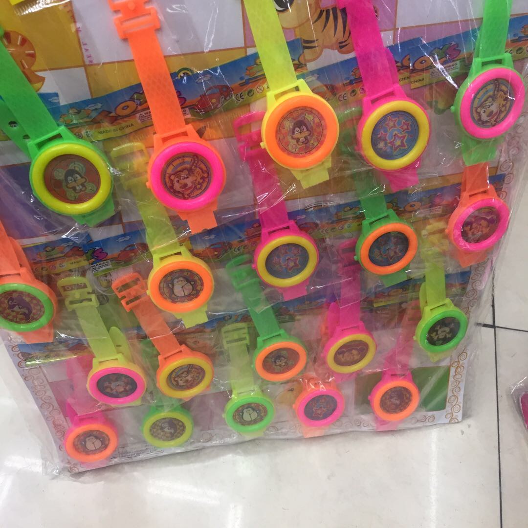 儿童3D彩色圆形手表
