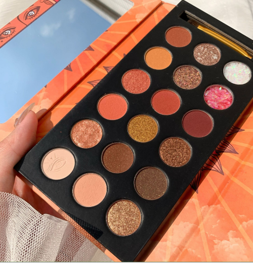 情绪眼影盘18色亮片闪粉土豆泥珠光哑光太阳眼影盘02详情3