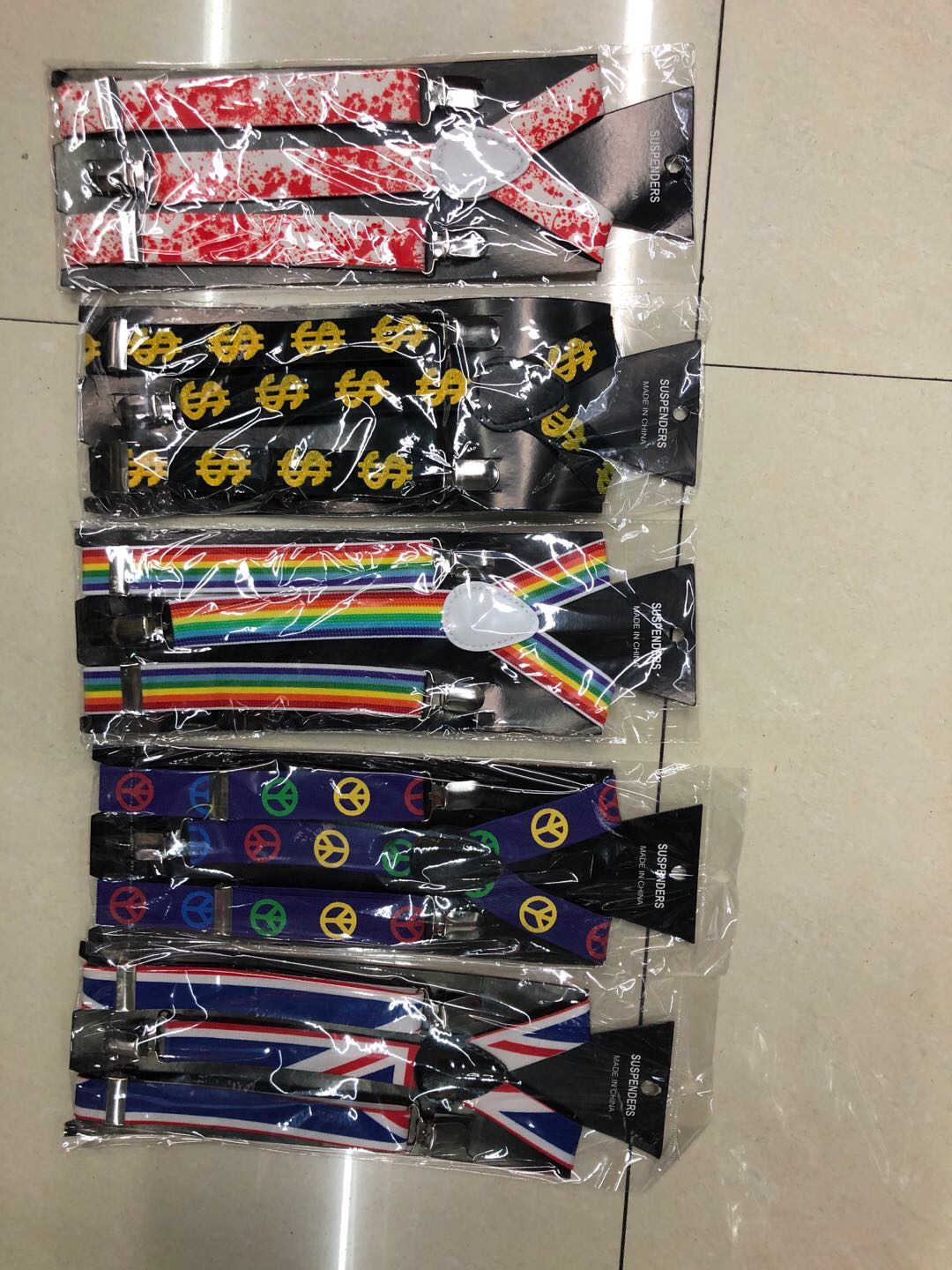 Printed Suspenders For Kids Boy's Accessories Baby Suspenders With Candy Colored Pants With Korean Version Specification drawing