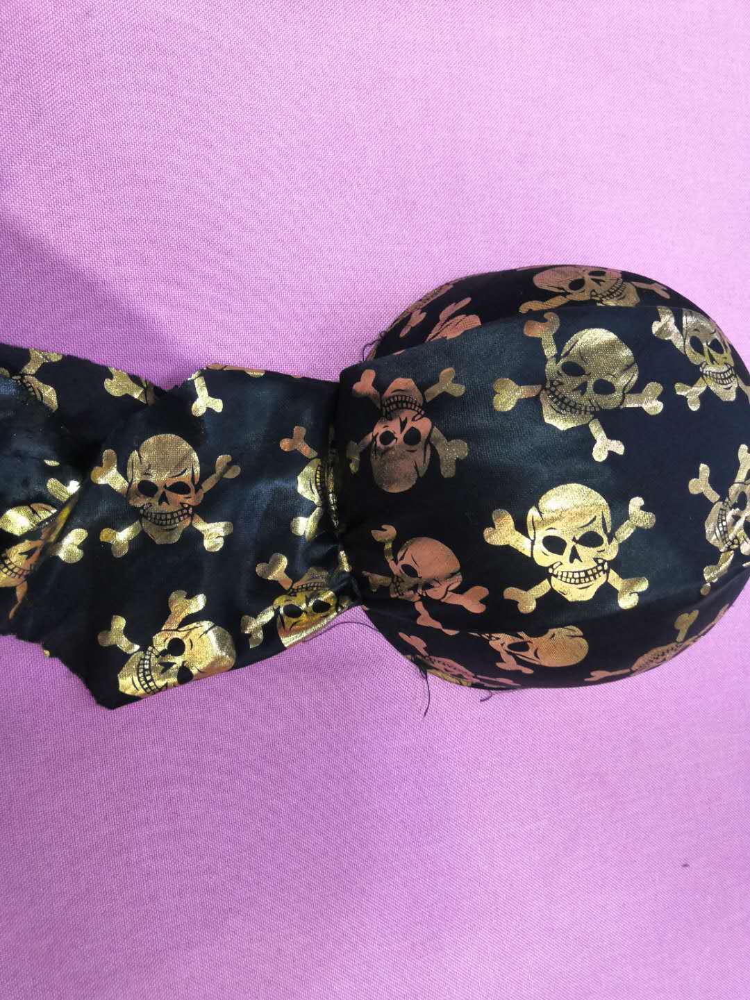 万圣节表演道具海盗化妆舞会COS派对骷髅帽海盗帽小喽啰海盗帽子细节图