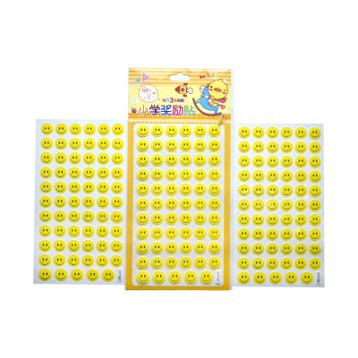 Plastic Pvc Waterproof Yellow Stars Smiley Face Stickers Reward Stickers Encourage Little Red Flowers For Children Specification drawing