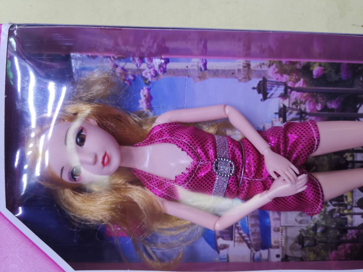 仿真洋娃娃芭比公主女孩娃娃玩具大礼盒粉红短裙