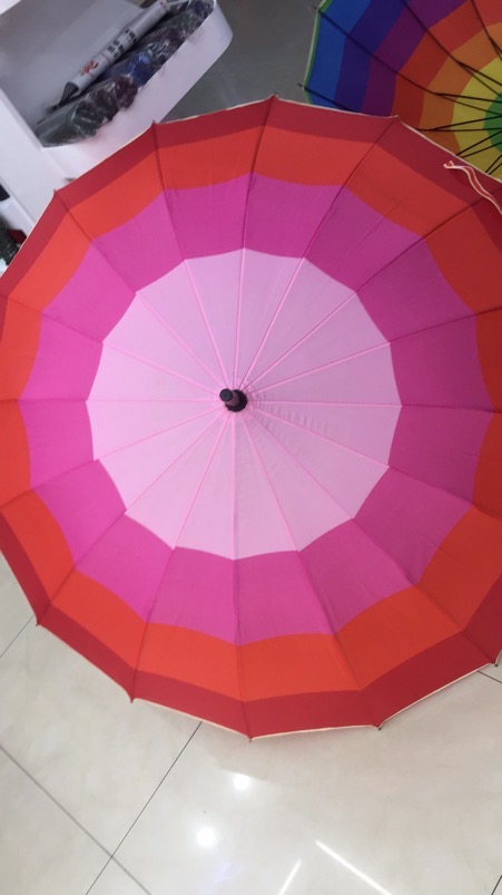 65 cm wide 16-piece umbrella, long-handled umbrella, advertising umbrella