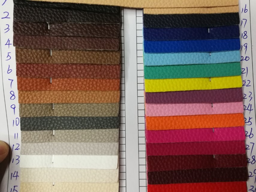 Factory direct sales of the best-selling new D90 small lychee branched-patterned eco-friendly leather. Large stock of high, medium and low-end luggage, sofa, shoe materials and fabrics Specification image