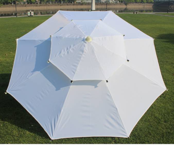 Double-topped garden umbrella with a radius of 120CM details Picture