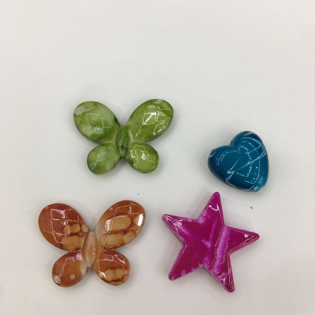 Factory direct sales of acrylic heart-shaped butterfly five-pointed star accessories