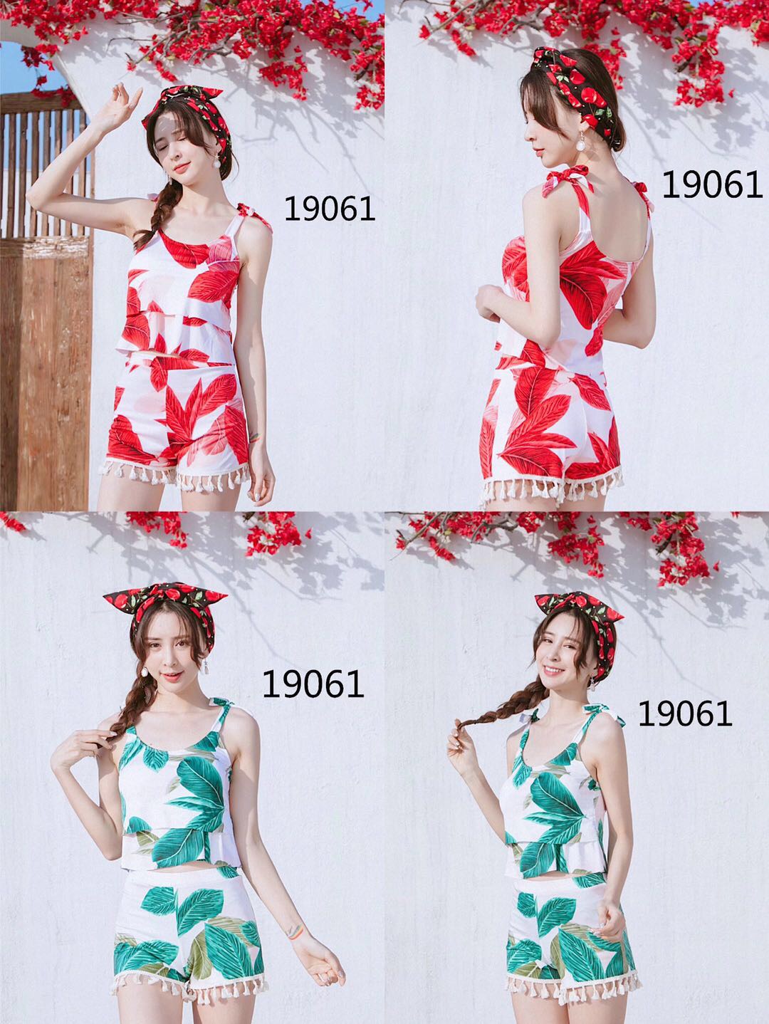 Split Skirt Swimsuit 2020 New Two-Piece Set Of South Korean Ins Girls Flat Angle Conservative Bathing Bathing Suit