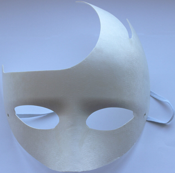 环保纸浆填色面具儿童手绘面具DIY产品图