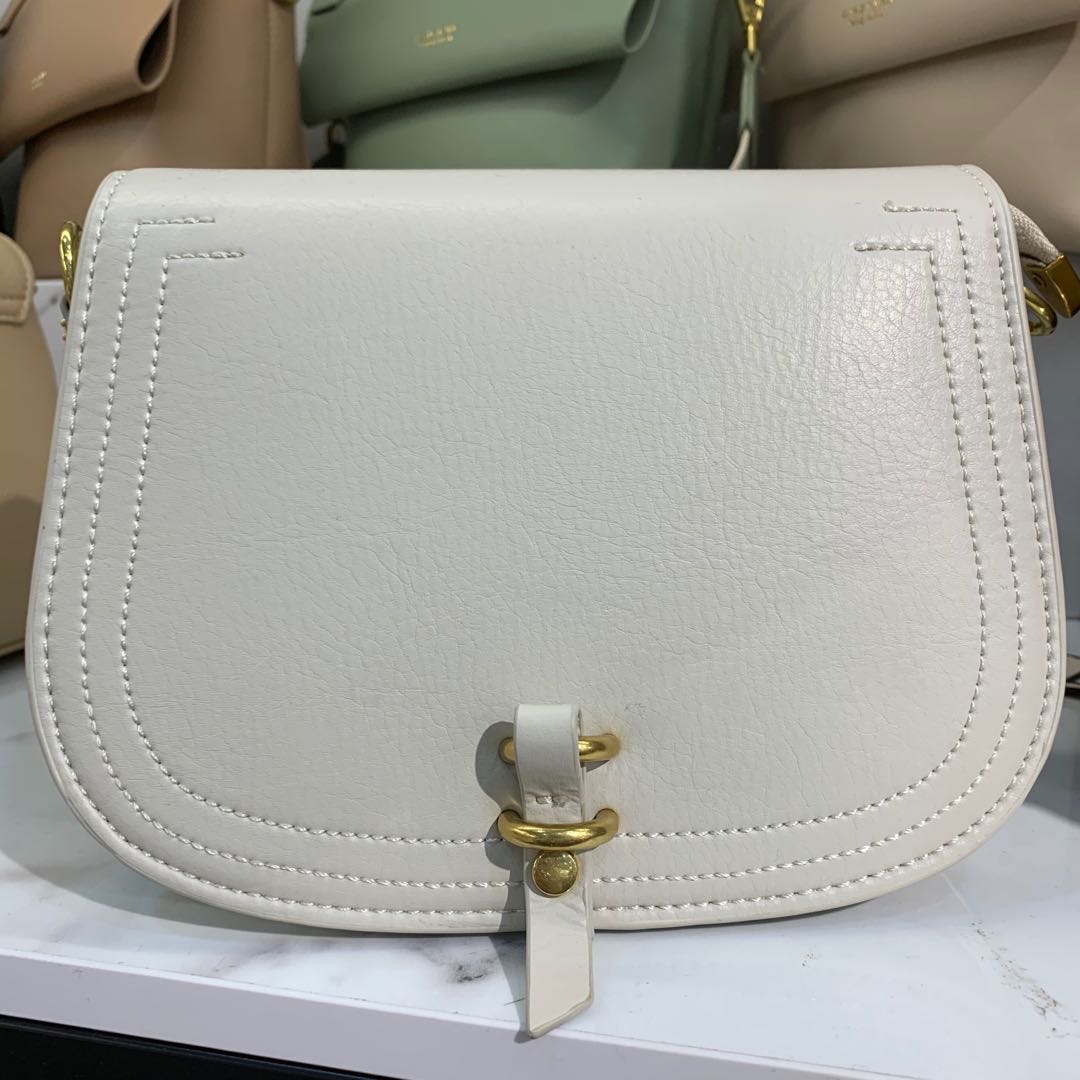 early spring new INS wind leather thin belt handbag slung over women's bag