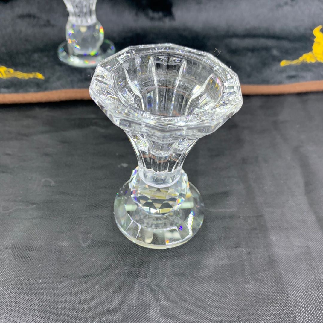Candelabro de cristal de trompeta de cabeza única decoración de sala de estar Specification image