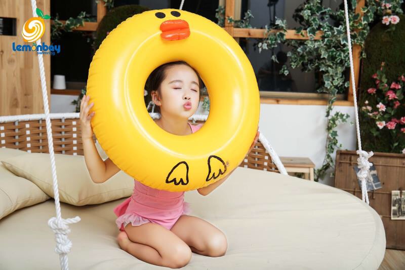 儿童水晶游泳圈10岁宝宝卡通腋下圈男孩女孩救生浮圈