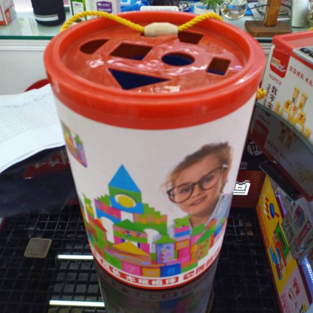 儿童木质积木100例数字积木