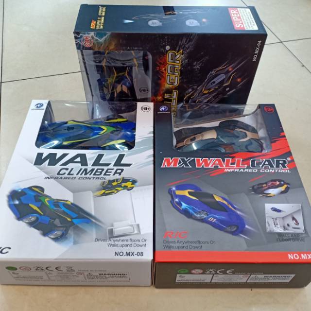 灿星新奇零重力红外线遥控爬墙车