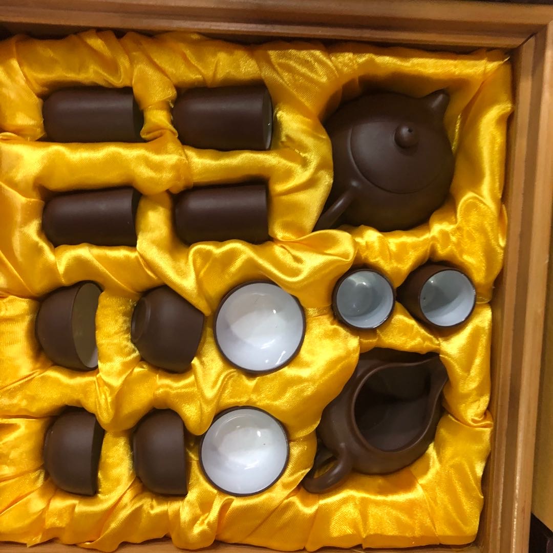 紫砂盖碗茶具套装小套家用茶艺茶道功夫普洱陶瓷喝茶茶杯办公室泡茶