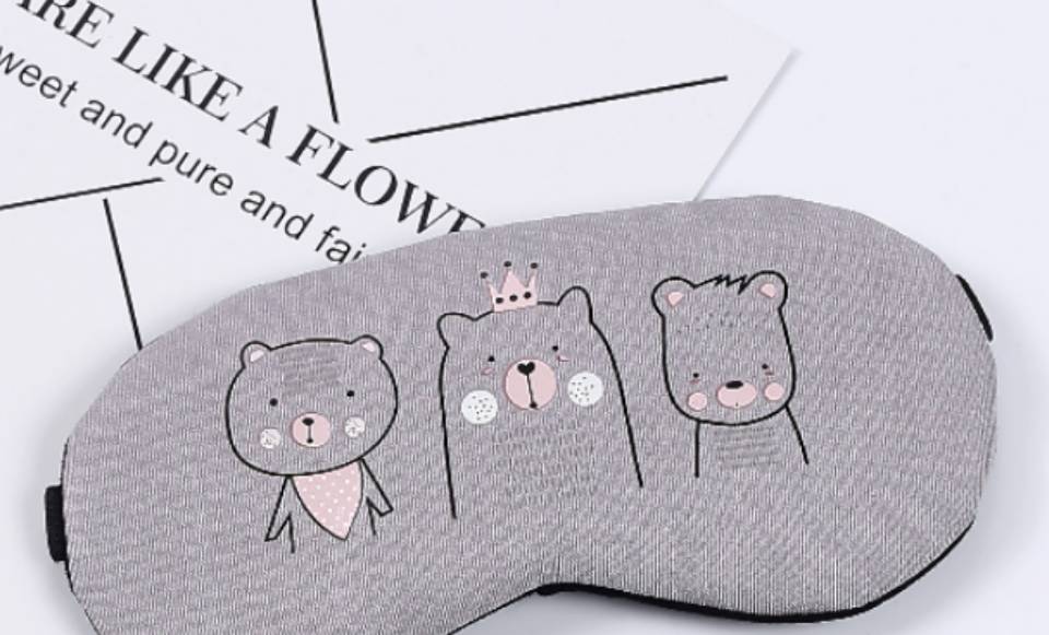 卡通睡眠遮光眼罩男女透气冰袋冷热双敷学生睡觉午休眼罩透气可爱产品图