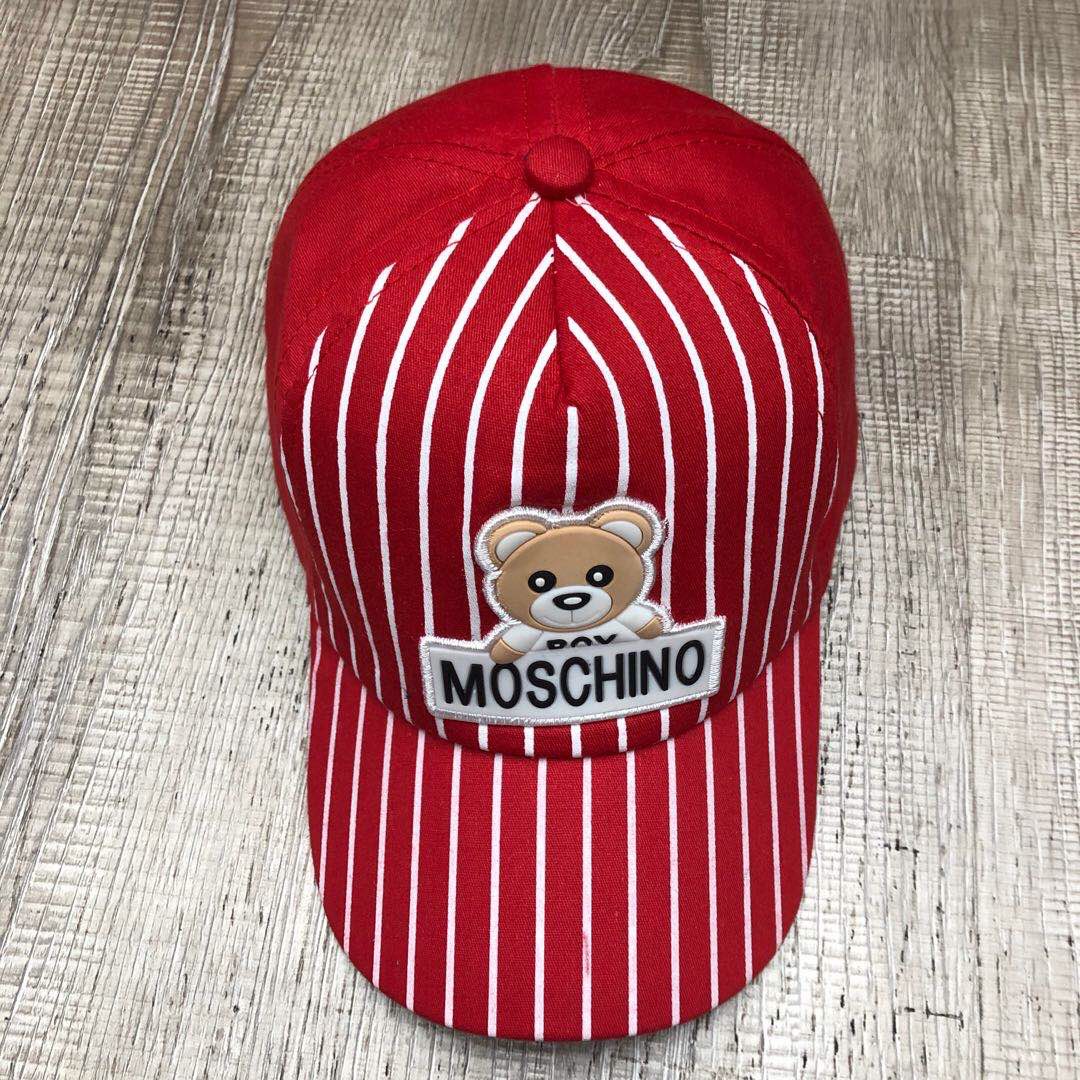 Summer Cartoon Bear Embroidered Striped Outdoor Baseball Cap Children's Visor