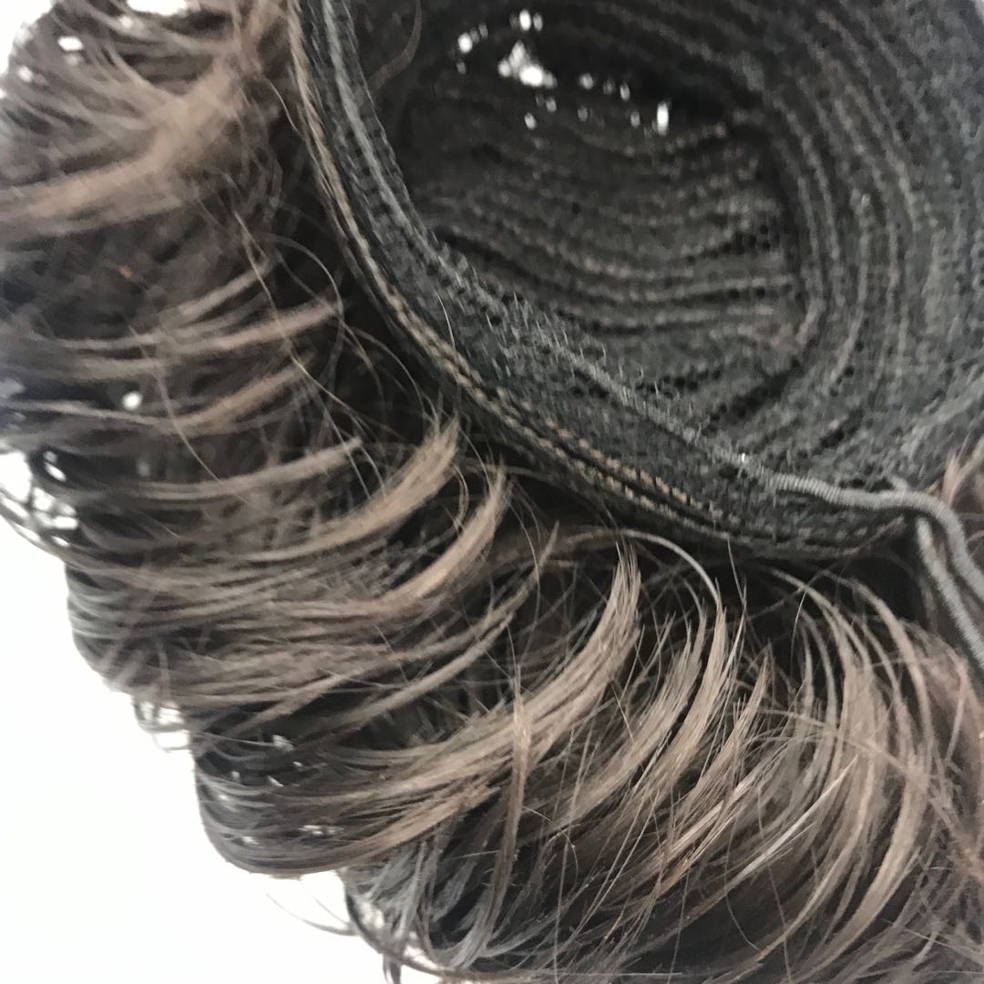 假发女全真发补发片隐形无痕遮盖白发短卷发蓬松自然头顶卷发片女细节图