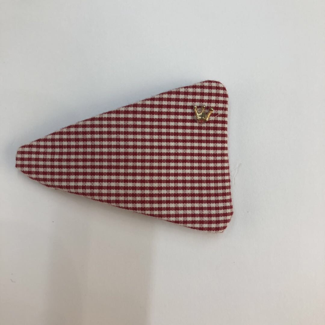 Korean-style fashionable children's hairpin, little girl checkered fresh and clean headband details Picture