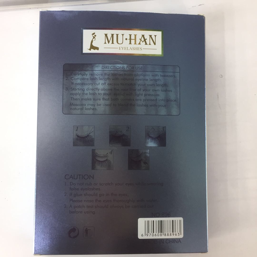 Manufacturers Direct False Eyelashes Natural Breathable Charm Natural Dense Comfortable Soft Cross details Picture