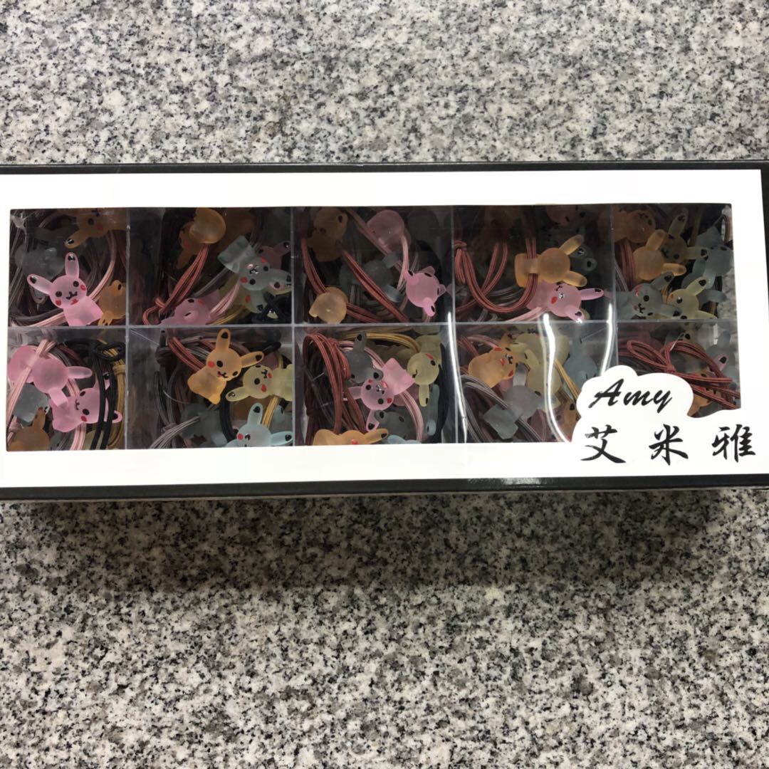 Korean cartoon Pikachu hair ties, new knotted hair ties, direct sales from the original manufacturer Specification image